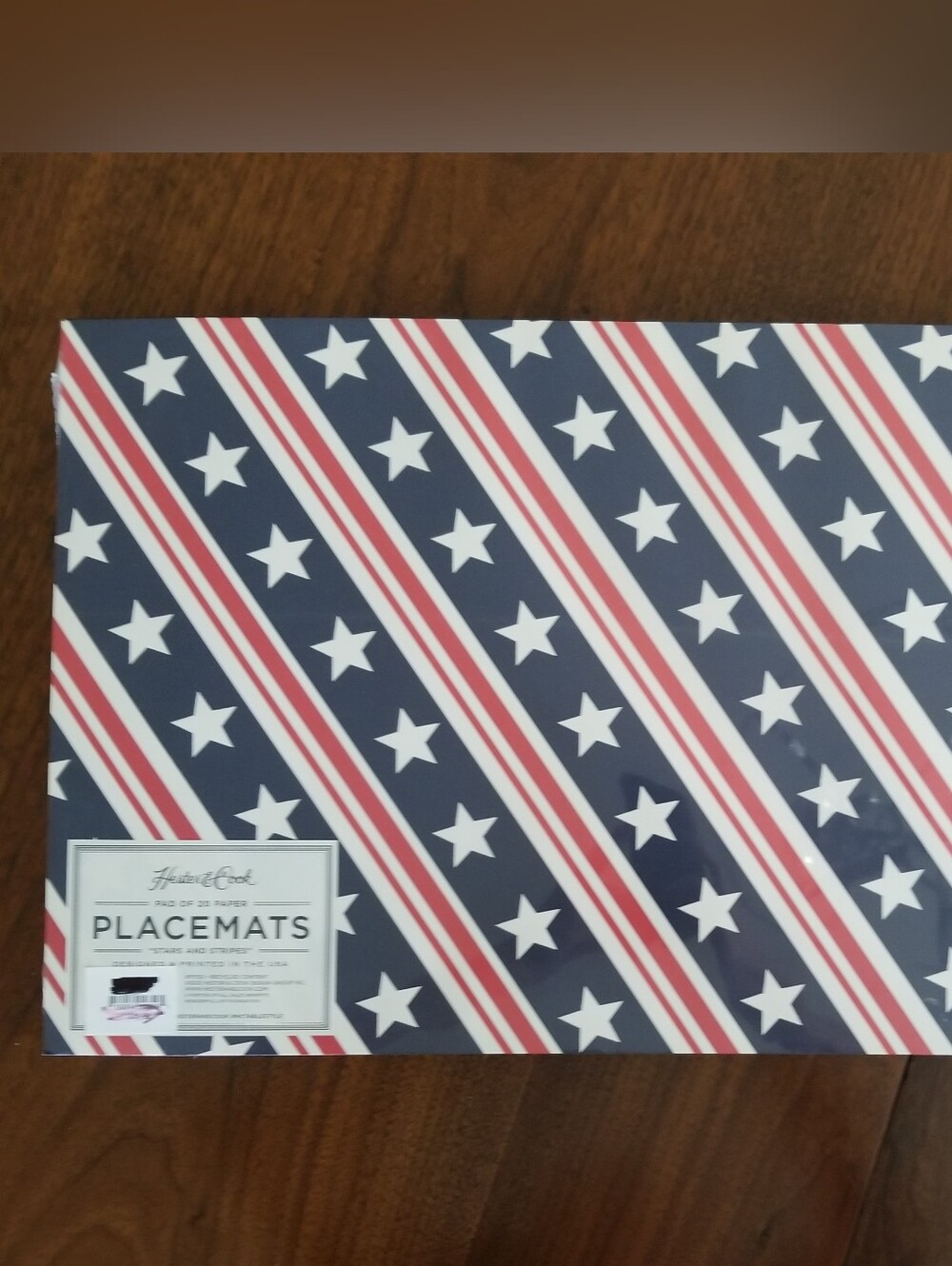 "Stars & Stripes" Paper Placemats Hester & Cook